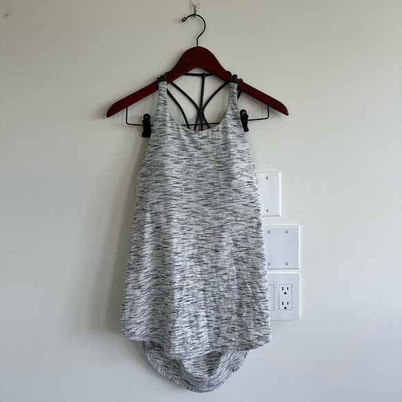 NWOT white & grey lululemon tank top - Picture 1 of 10